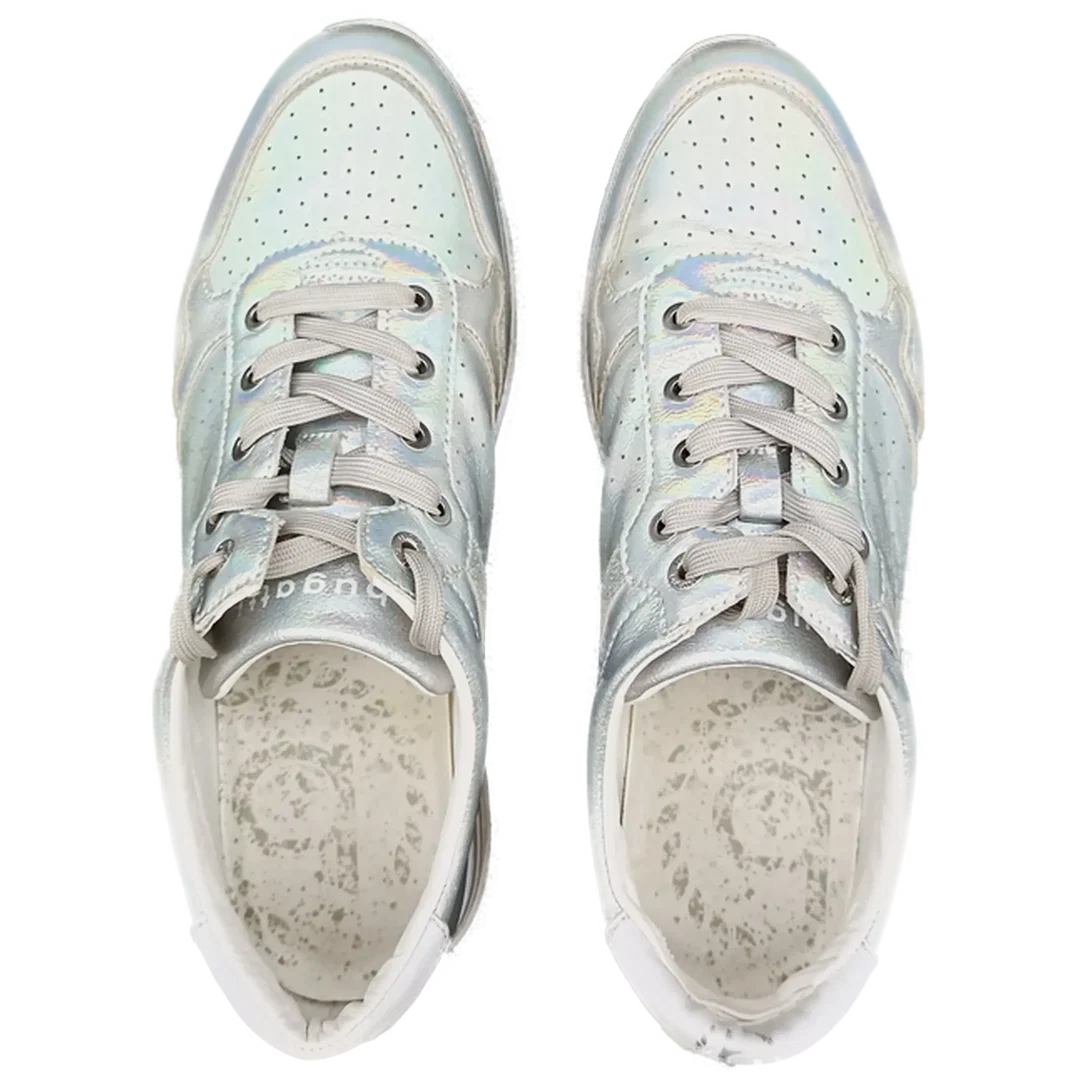 Bugatti Damen Sneaker silber mit Hologramm-Effekt Gr. 40 – Bild 4