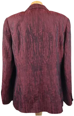 Basler Damenblazer weinrot mit roten Glitzerpunkten - XL/42 - Bild 2