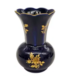 Bareuther Waldsassen Vase und Zuckerdose / Zuckertopf /  22 Karat Gold - Bild 4