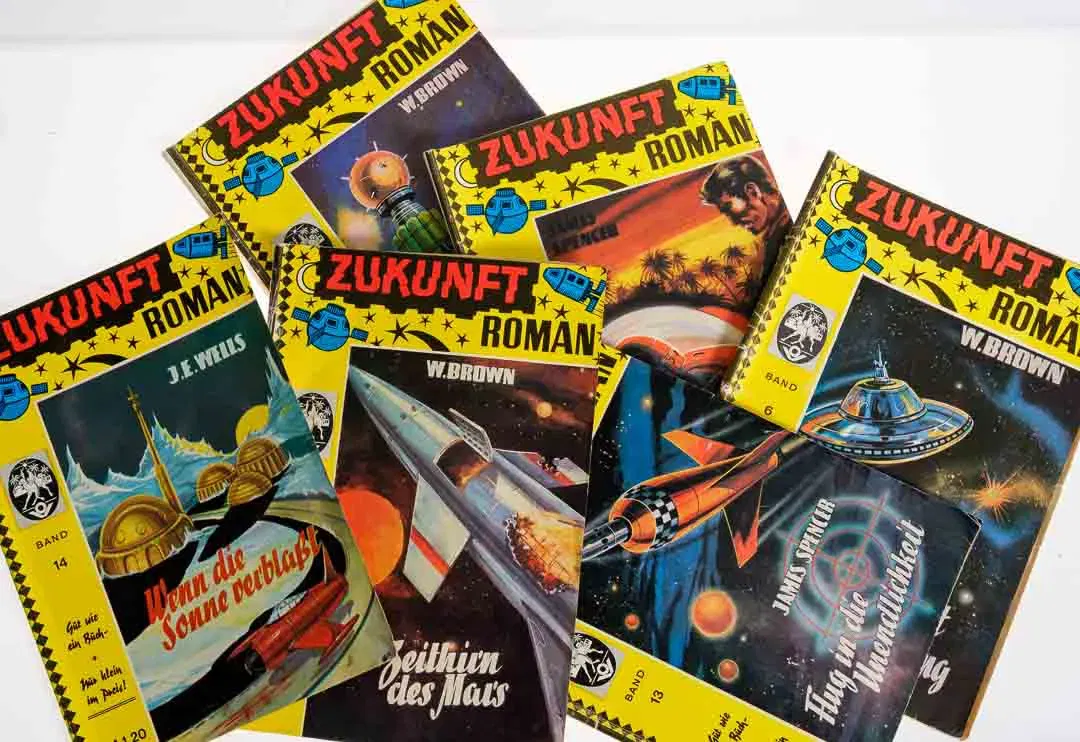 Vintage Pulp Fiction: SF: Zukunft-Roman – 6 Hefte (Oase Verlag) Nr. 6, 7, 13, 14, 15, 19 - Bild 1