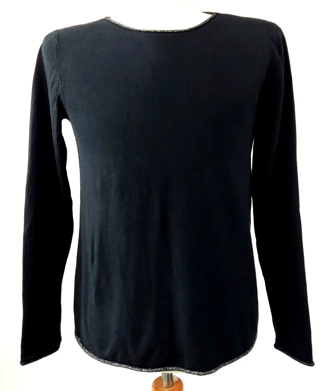 Marinello Damen Pullover mit Stoff Zusatz schwarz Gr.M - Bild 1