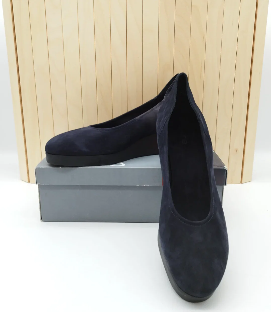 Arche Pumps Keilabsatz Leder Gr.41 Nachtblau | Business & Party - Bild 1
