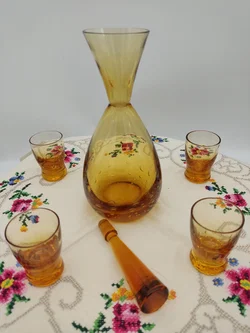 Likörset mit Bauchiger Glaskaraffe & 4 Gläser | Bar-Abend – Vorschau 3