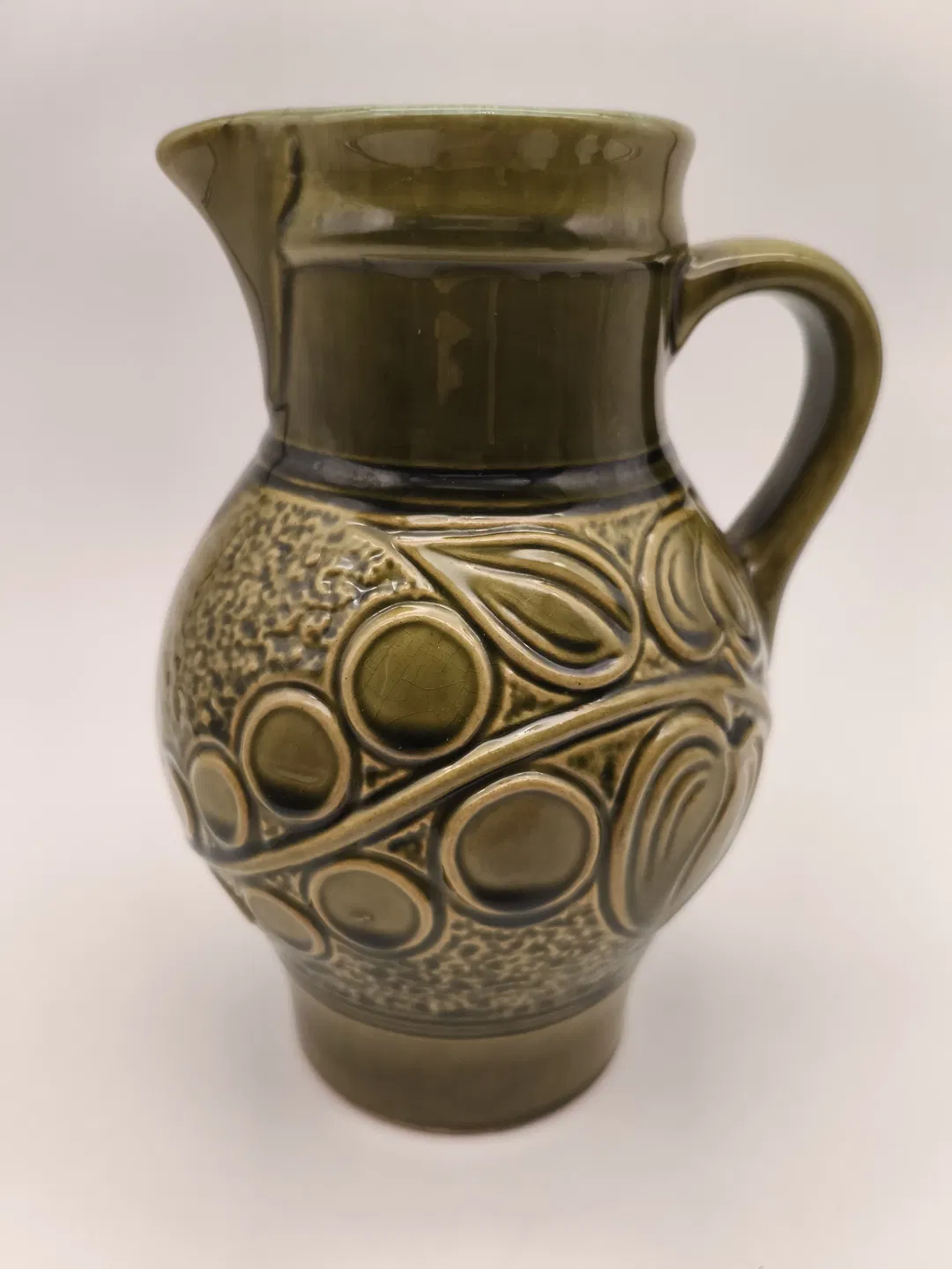 Keramikkrug mit 3 Bechern, rustikal, Landhaus - Bild 4