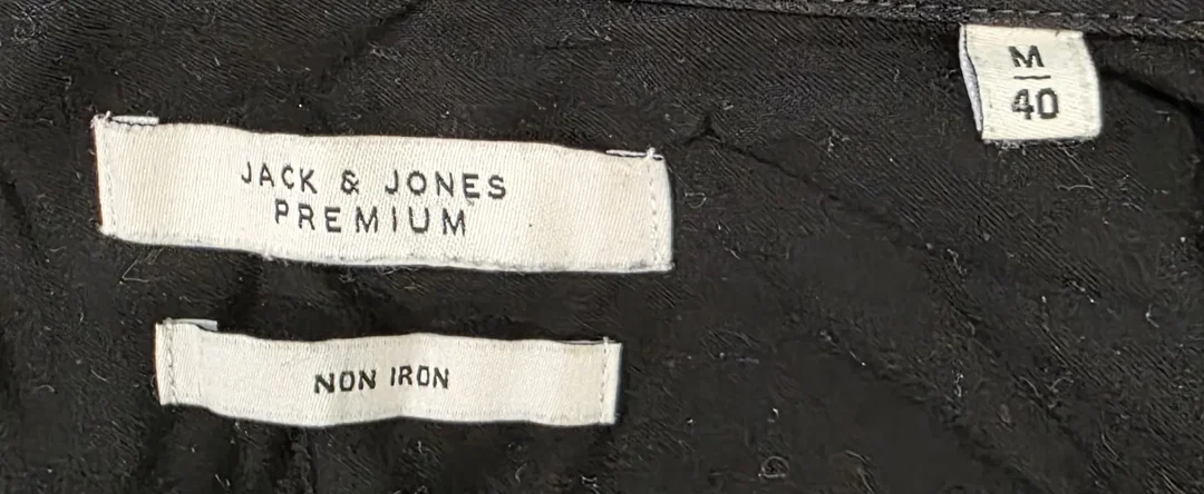 Jack & Jones Herrenhemd schwarz Gr. 40 – Bild 3