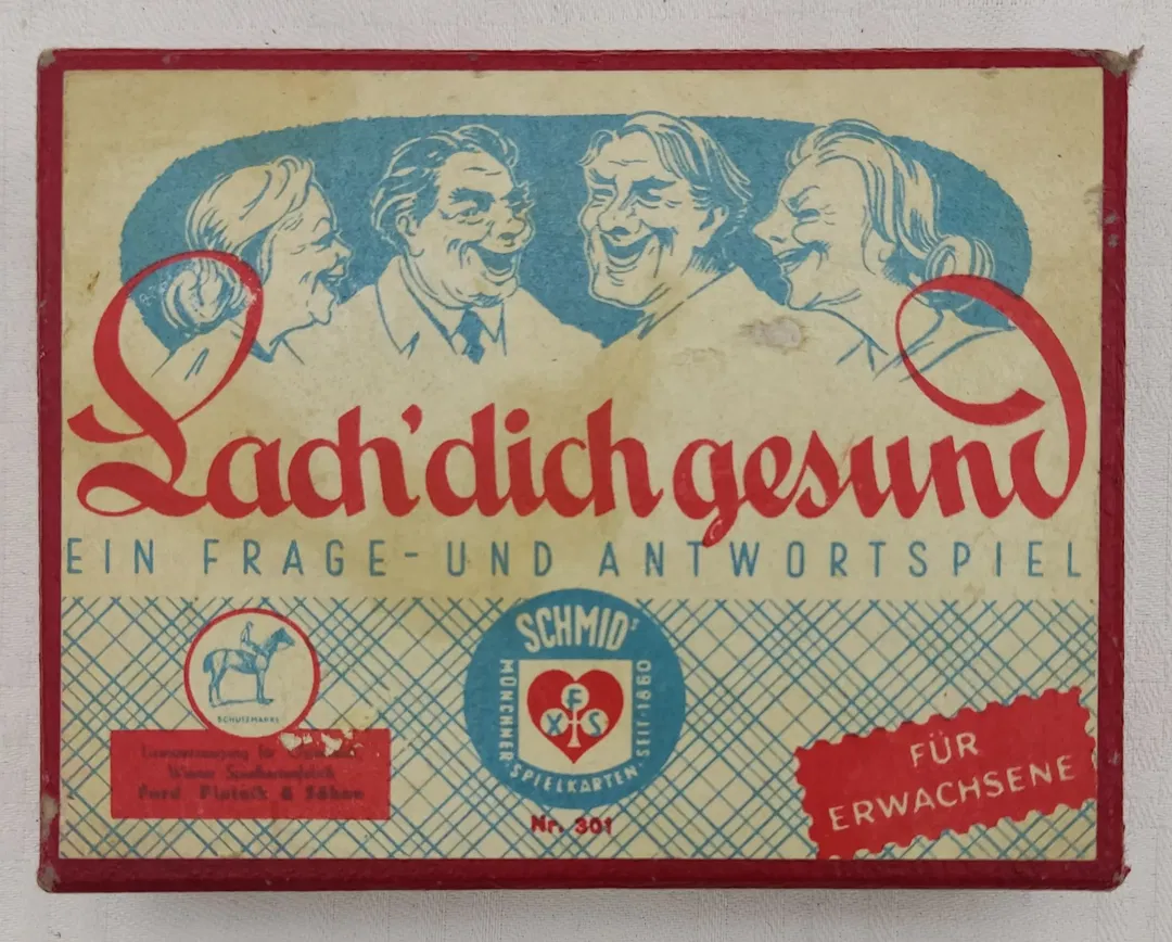 Vintage - Schmid - Kartenspiel für Erwachsene - Lach dich Gesund - Bild 1
