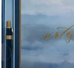 Edles Set bestehend aus Notzblock und Kugelschreiber von Punch Studio - Bild 3