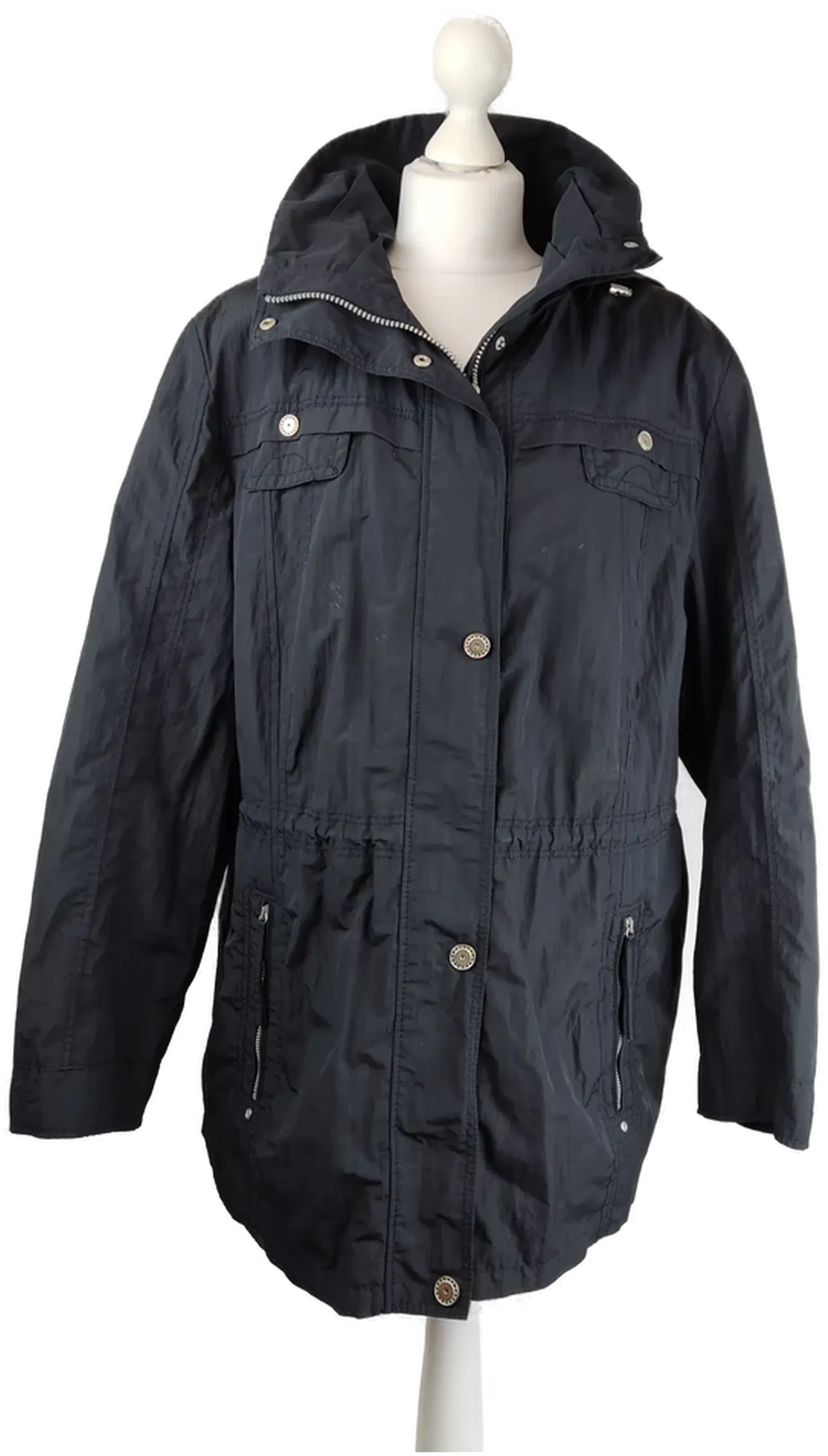 Damen Übergangsjacke mit abnehmbarer Kapuze Lebek Polyester Gr.48 | Zeitloser Klassiker - Bild 4