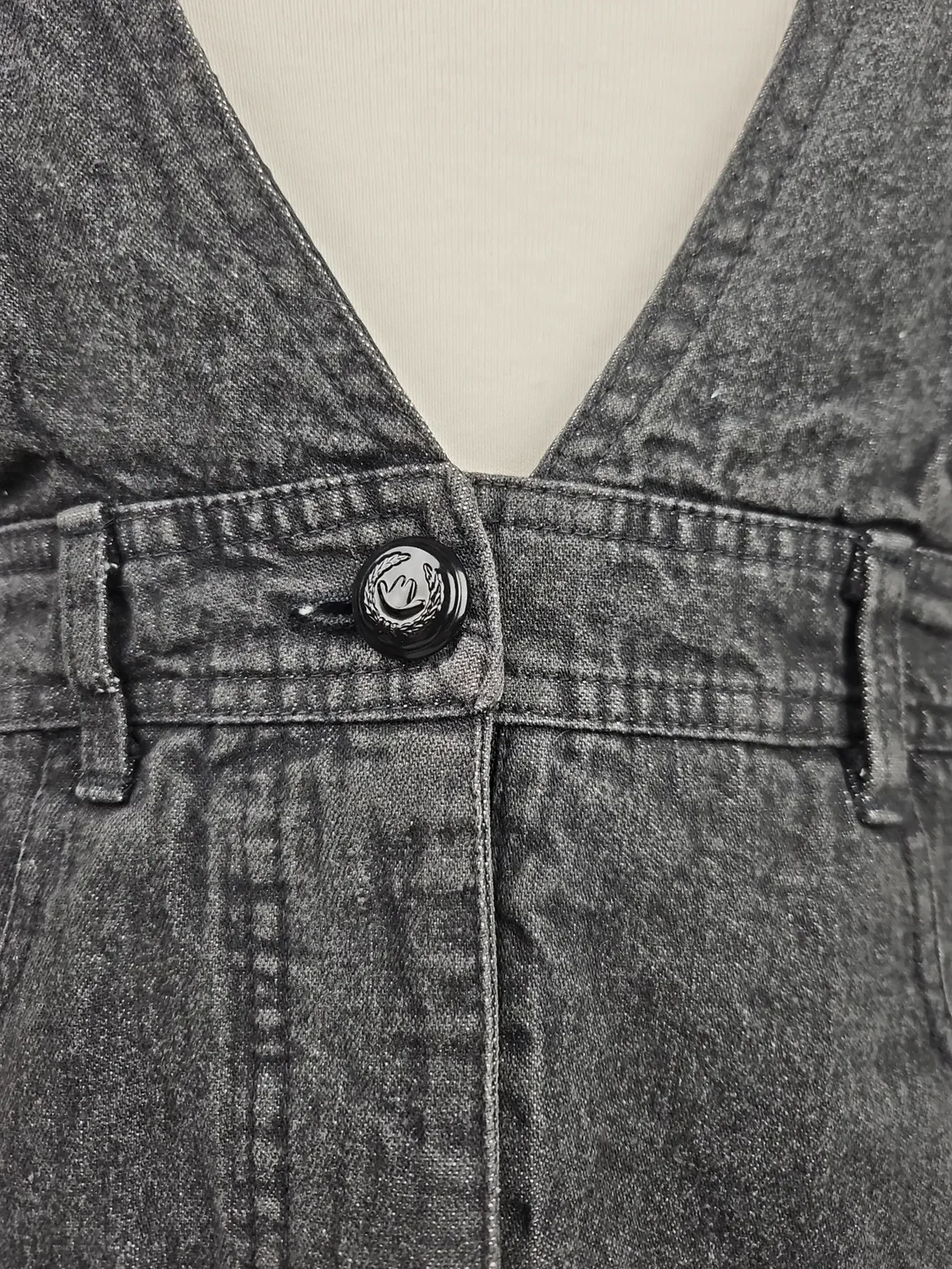 MOSCHINO Damen Jeans Weste, schwarz - Gr. M  – Bild 5