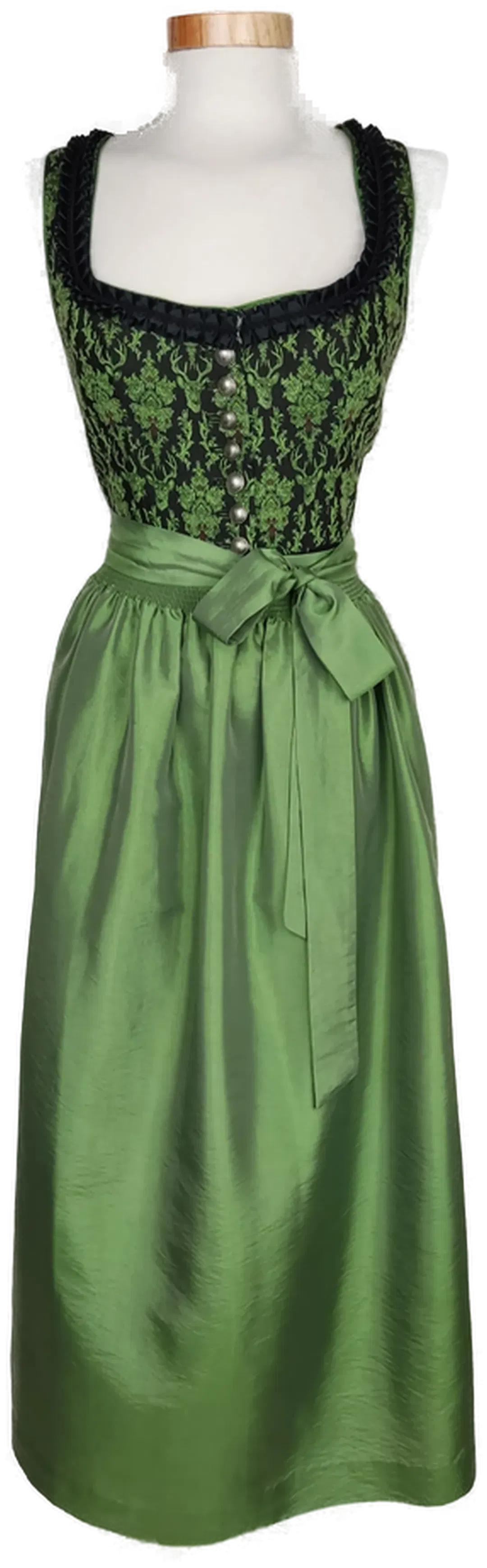 Salzburger Dirndl Damendirndl schwarz/grün - 34 - Bild 1