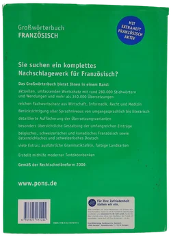 PONS Großwörterbuch Französisch 2006 - Bild 2