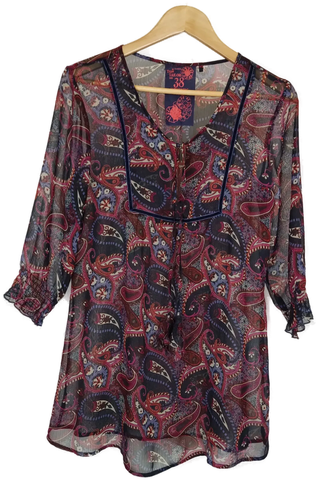 Tom Tailor Damen Bluse gemustert Gr. M - Bild 4