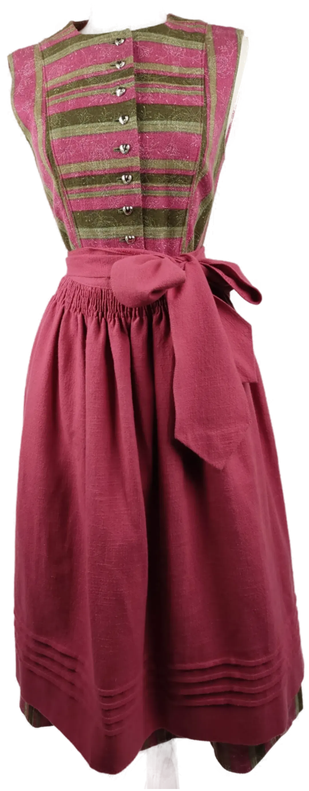 Damendirndl mit Schürze bunt / midi - S/36 - Bild 4