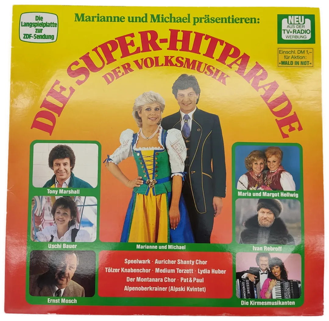 Die Super-Hitparade der Volksmusik Vinyl Schallplatte  - Bild 1