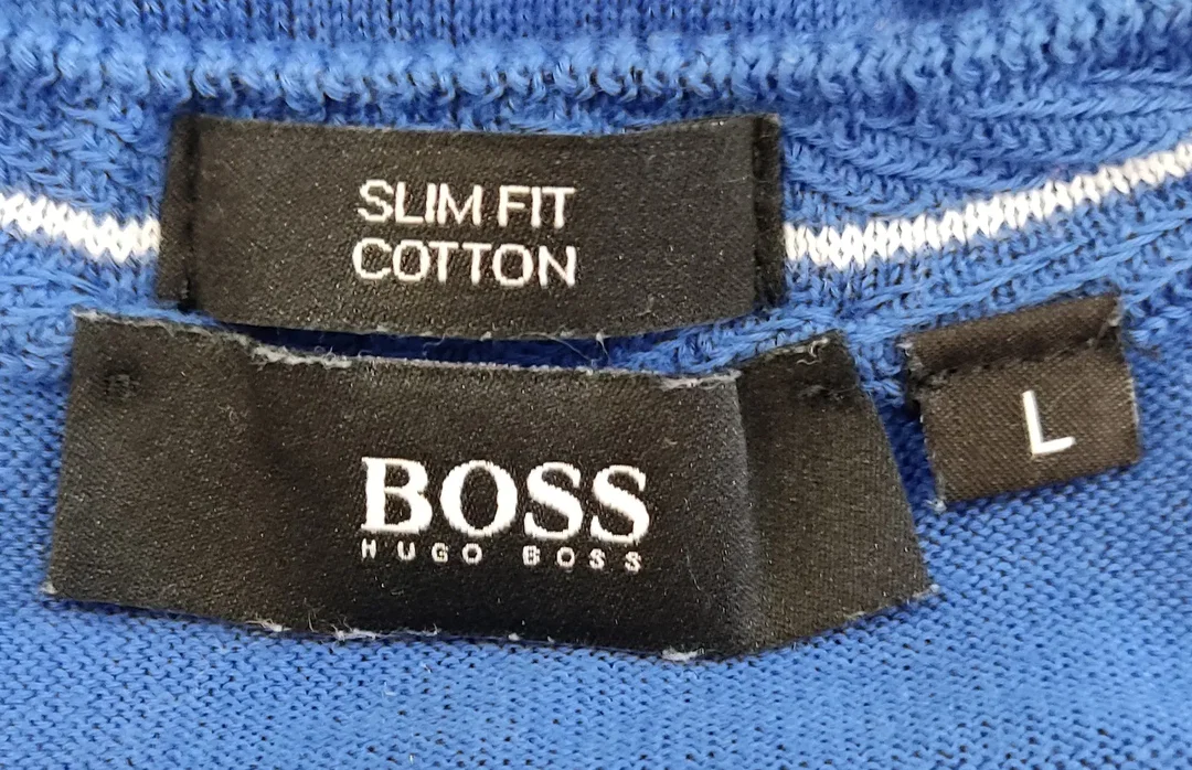 Hugo Boss Herrenpullover blau Gr. L – Bild 3