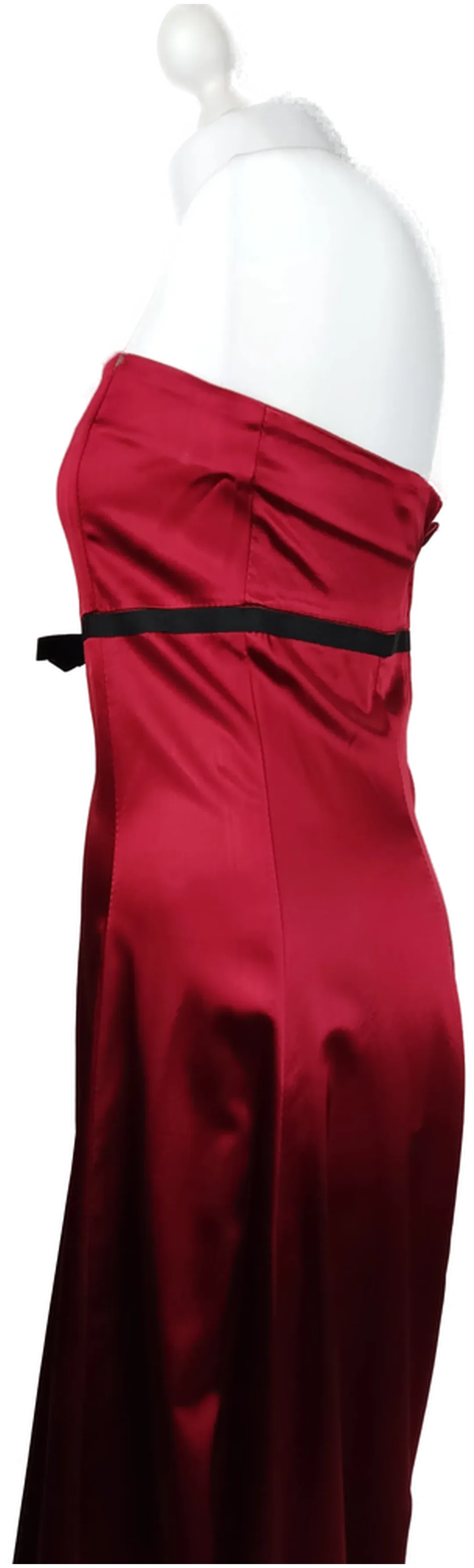 Abendkleid Dunkelrot Gr. S | Romantischer Abendlook – Bild 3