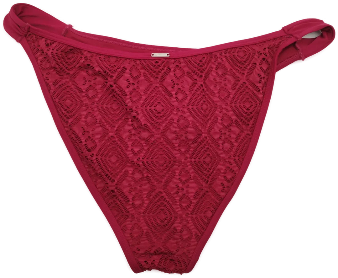 CENSORED Bikini-Slip - BW 90cm / burgunderrot – Bild 2