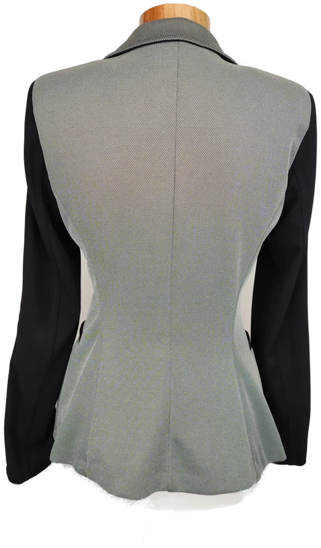 Rinascimento Damen Blazer grau/weiß/schwarz mit gestreiften Ärmeln - S/36 – Bild 2