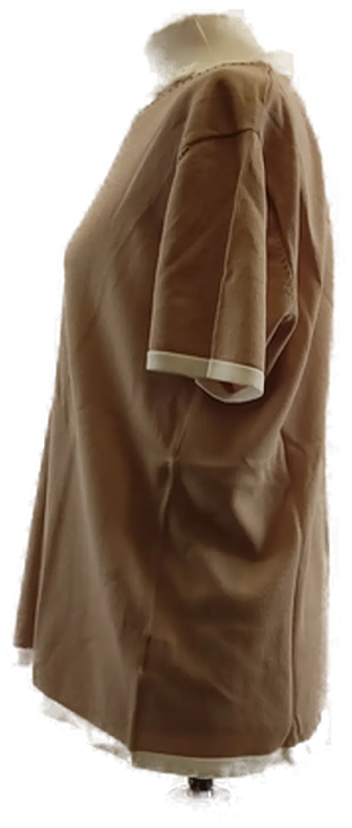 Damen T-Shirt in Beige - Hochwertige Viskose, Größe EUR 38 - Casual Style – Bild 2
