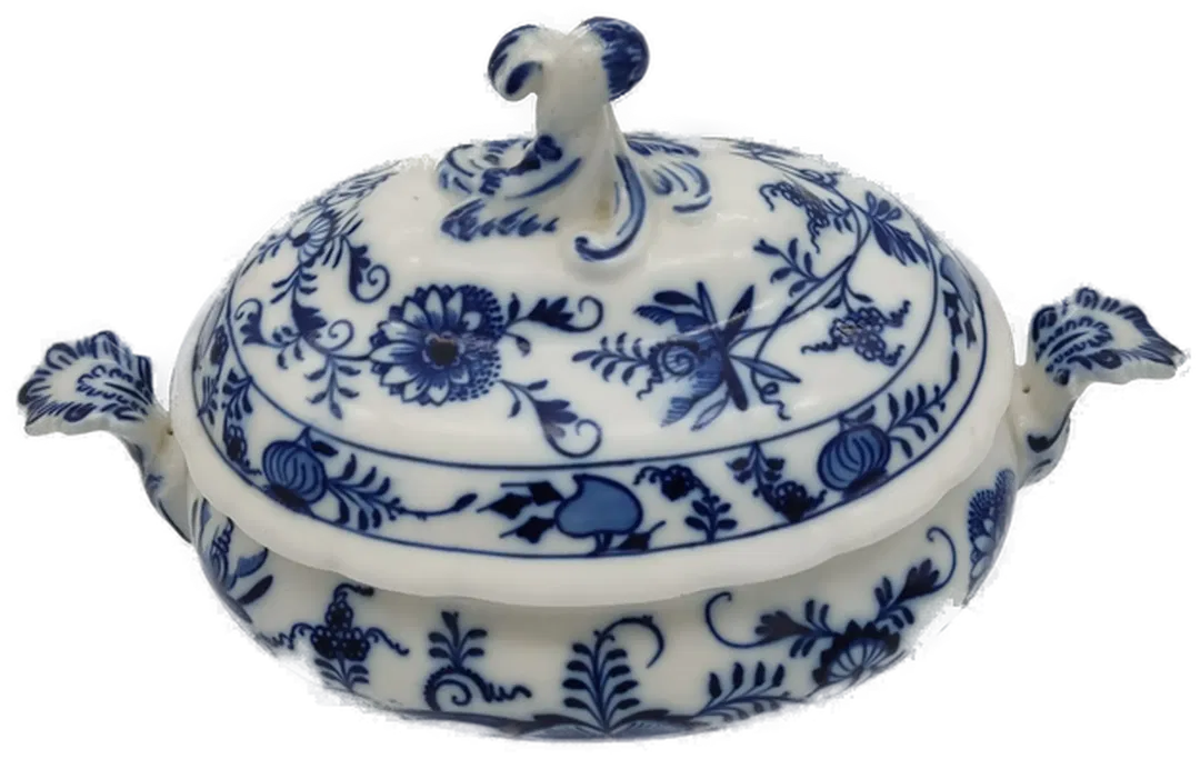 Hutschenreuther Terrine Zwiebelmuster blau weiss - Bild 1