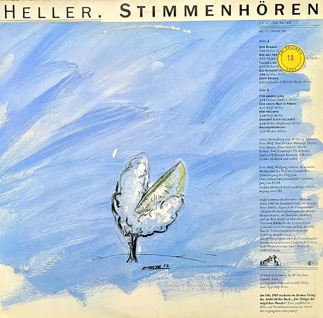 LP Vinyl André Heller "Stimmenhören" – Bild 2