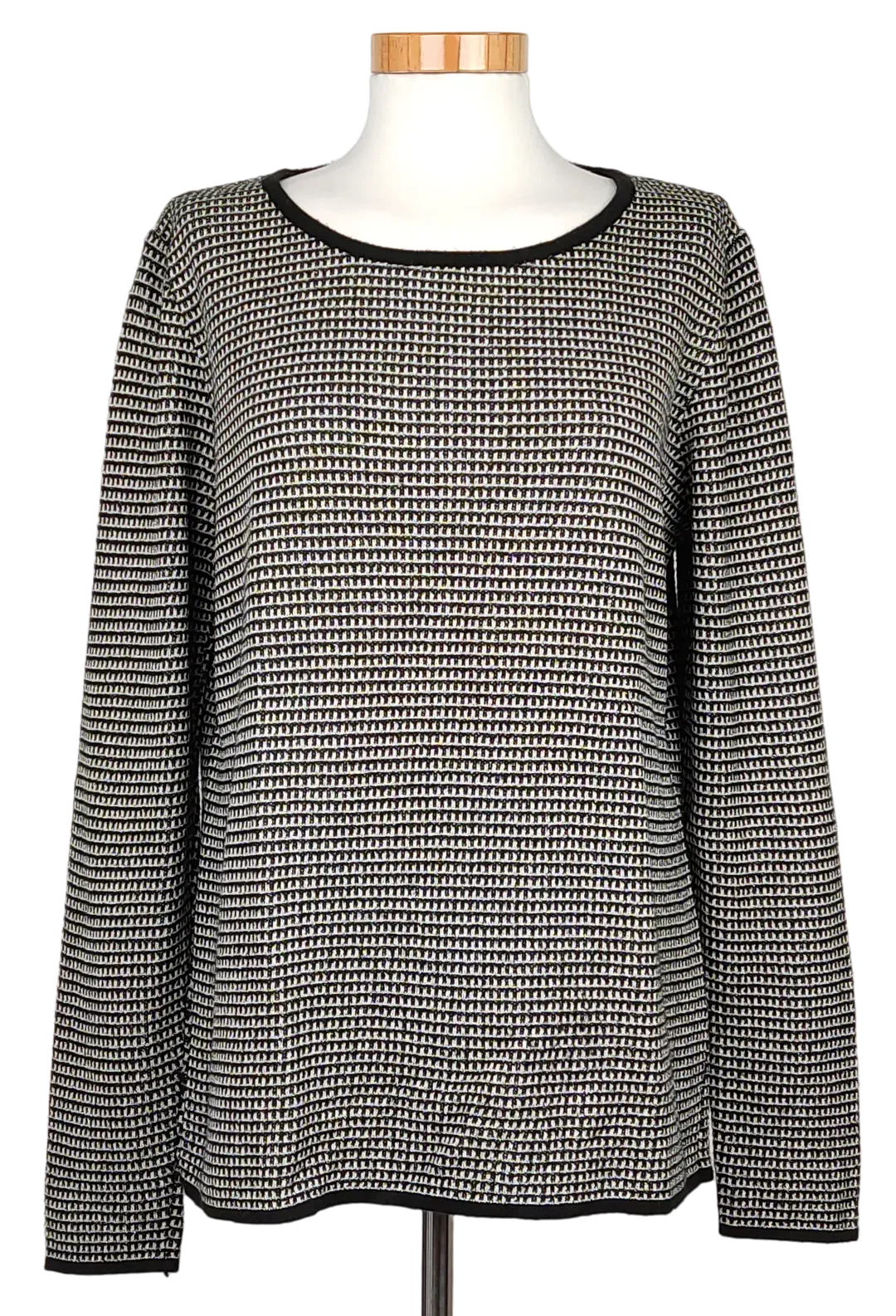 Esprit Damen Pullover, schwarz/weiß - Gr. M  - Bild 1