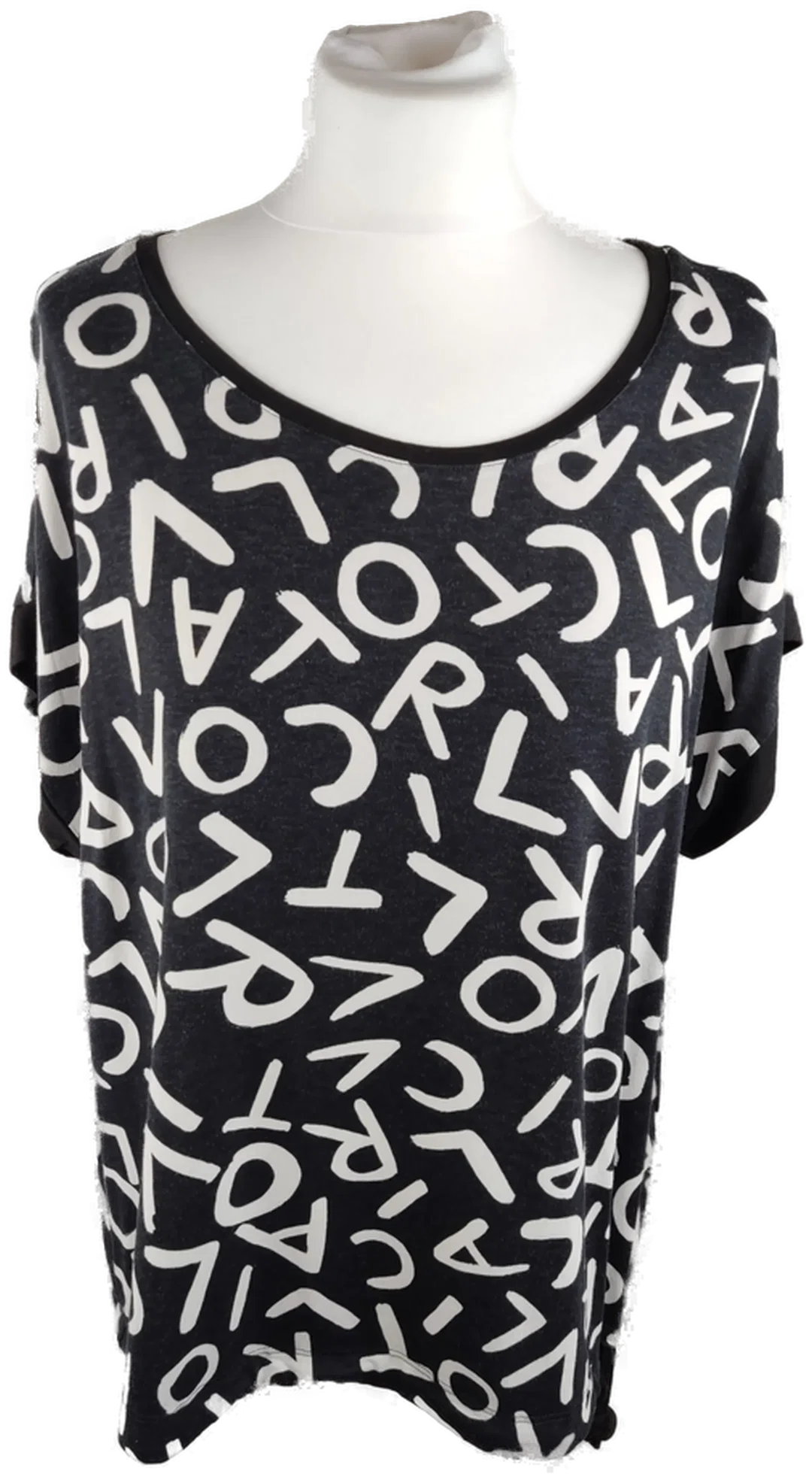 Monari Oberteil Mit Muster In Schwarz-Weiß Gr. 44 | Zeitlos-Casual – Bild 1