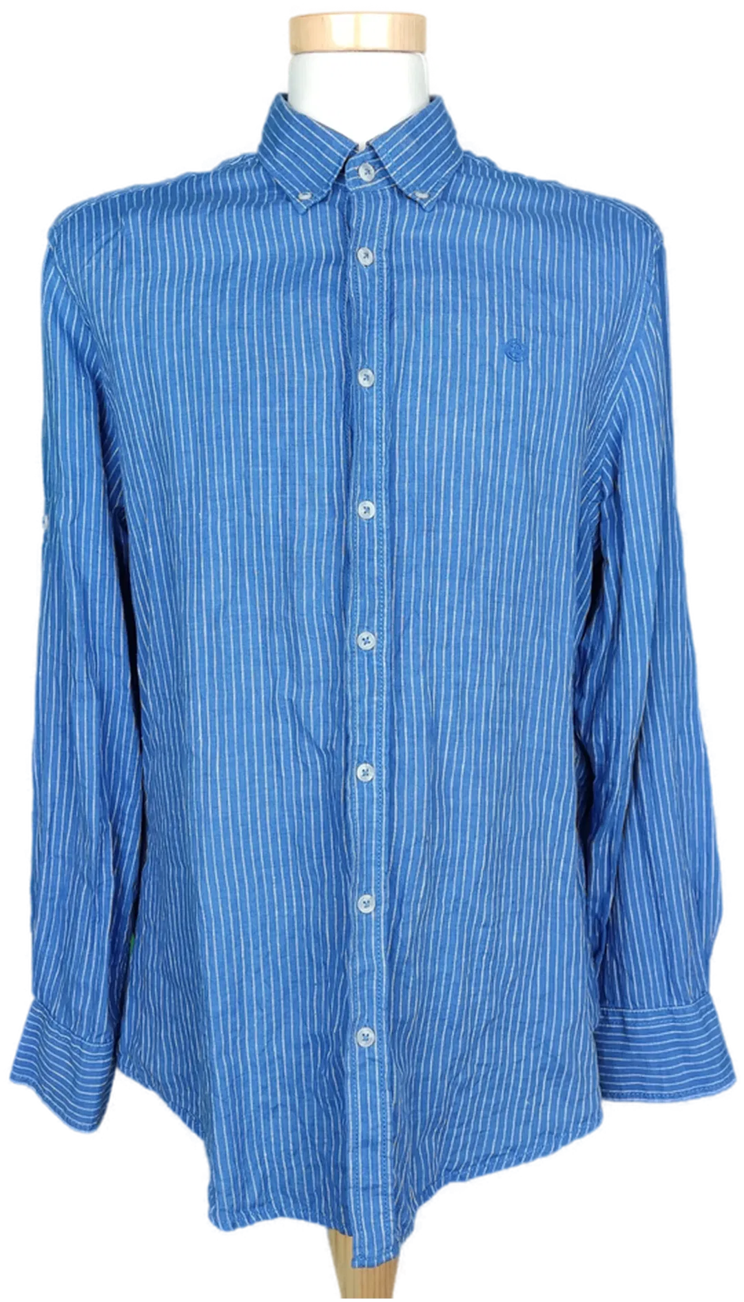 Jean Carriere Herren Hemd blau getreift - L - Bild 4