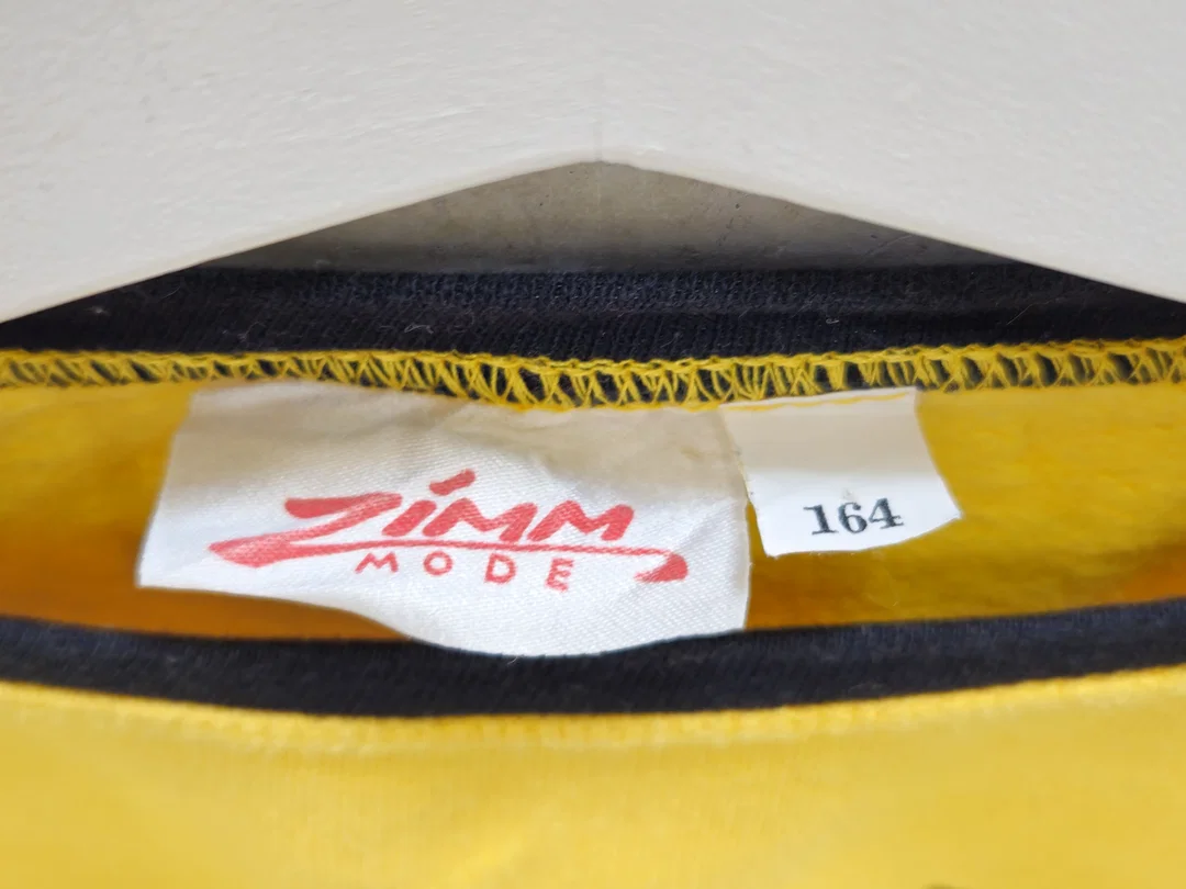 ZIMM MODE Kinder Vintage Pullover, gelb - Gr. 164 – Bild 4