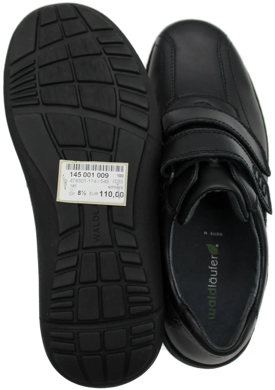 Waldläufer Herrenschuhe – schwarz, Gr. 8½ (42,5), Klettverschluss, neuwertig – Bild 4
