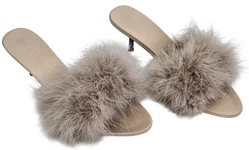 ZARA Damen Pantoletten, beige - Gr. 40 - Bild 3
