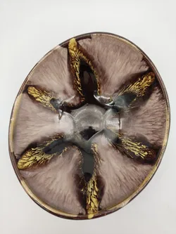 Vintage Keramik-Schale - braun - Bild 4