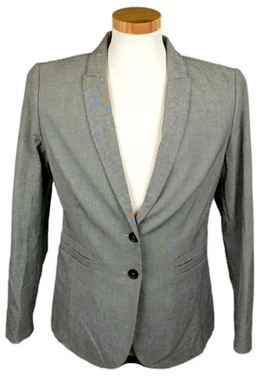 United Colors of Benetton Damenblazer schwarz/weiß gemustert Gr. 46 - Bild 1