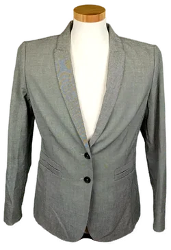 United Colors of Benetton Damenblazer schwarz/weiß gemustert Gr. 46 - Bild 1