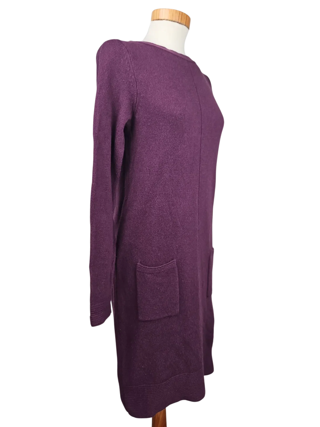 Christian Berg Damen Kleid (Merinowolle), purpur - Gr. S/36 – Bild 2