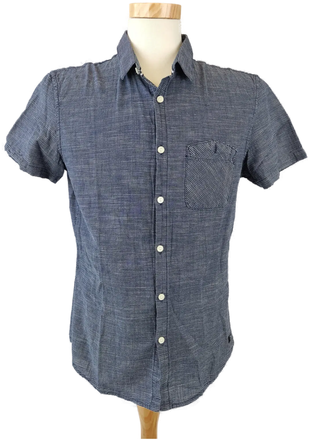 Tom Tailor Denim dunkelblau längsgestreift - M (Slim fit) - Bild 4