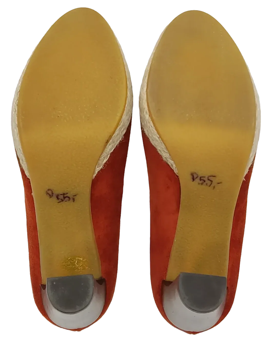 Boss Orange Damen Veloursleder Pumps, rot - Gr. 37 – Bild 5