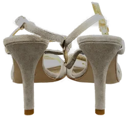 Damen Ziegenvelourleder Sandalen Grau Gr. 38 - Bild 6