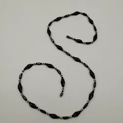 Bemusterte Modeschmuck Halskette - mit Magnetversschluss - Bild 3