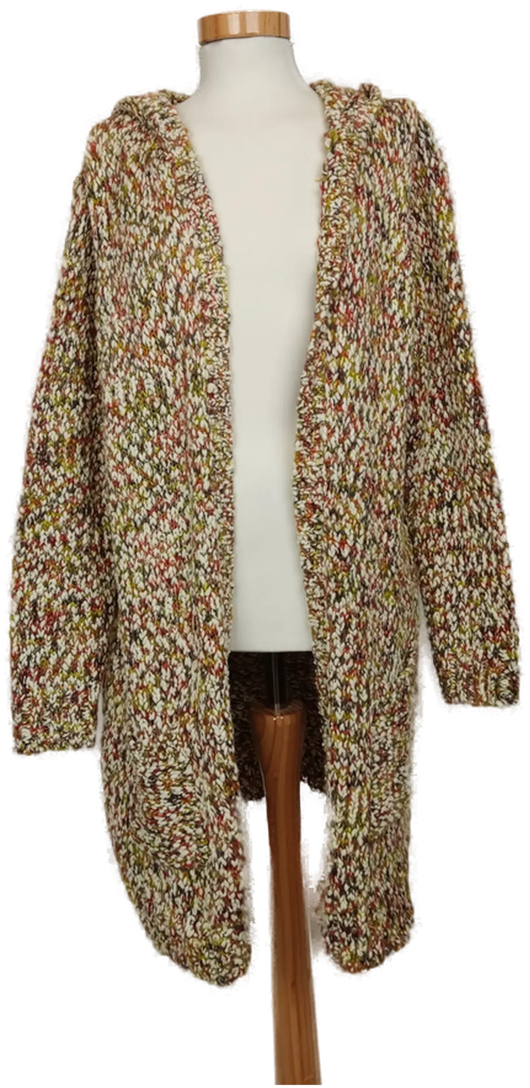 Jean Pascale Damen Long Strickjacke mehrfarbig Gr. L - Bild 4