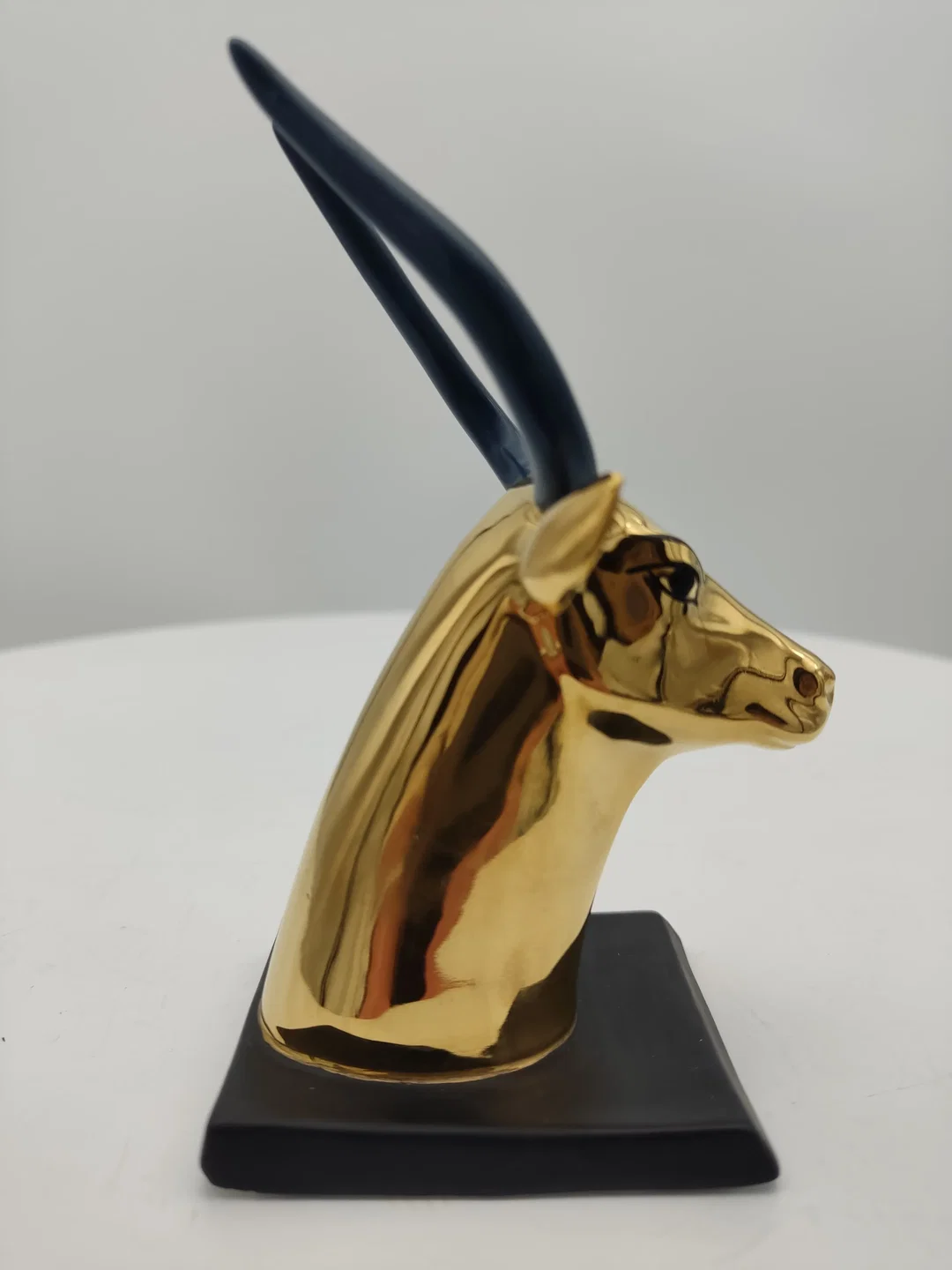 Goldener Sacred Cow Porzellan & Zertifikat von Franklin Mint | Limitierte Rarität – Bild 5