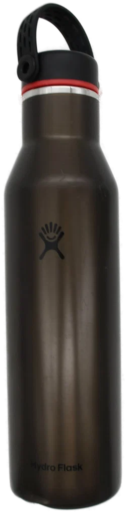 2 Edelstahl-Isolierflaschen Hydro Flask Trinkflaschen Set –  (ca. 620 ml, doppelwandig, Schwarz & Silber) - Bild 5