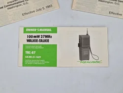 Realistic TRC-87 1-Kanal CB-Walkie-Talkie Set (2 Stück) - Schwarz - OVP – Vorschau 8