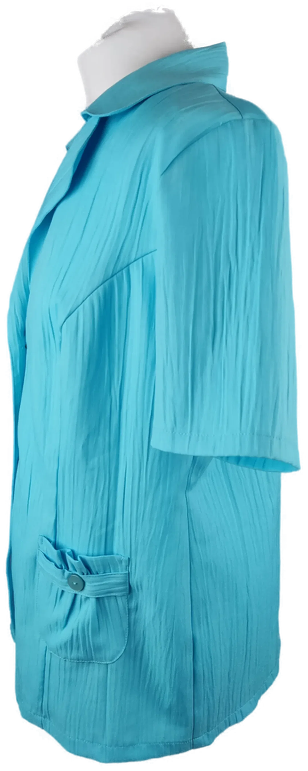 Damenbluse in Türkis aus Polyester, Größe 44 | Elegant & Casual – Bild 2