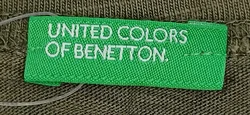 United Colors of Benetton Kindershirt grün Gr. XXS – Vorschau 3