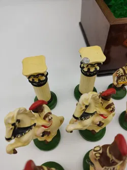 Römisches Vintage Schachset aus Metall - Bild 6