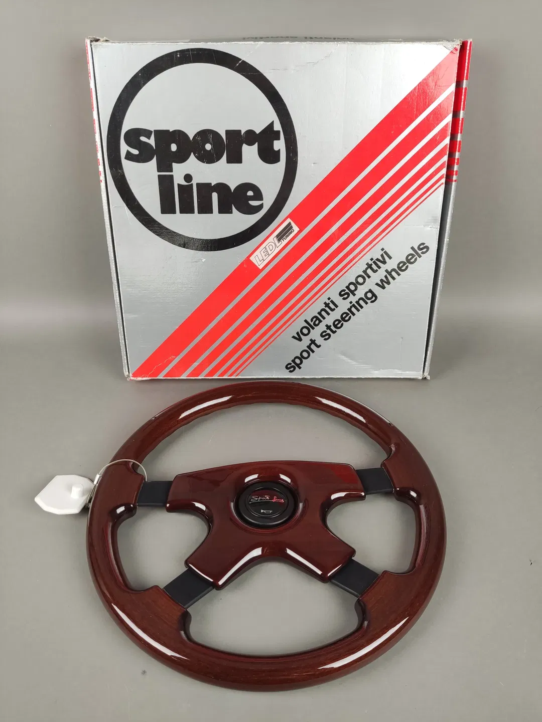 Sport Line Lenkrad Omega 370mm - Mahagoniholz - Bild 1