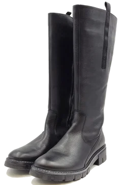 Ara Damenlederstiefel schwarz Gr. 38,5
