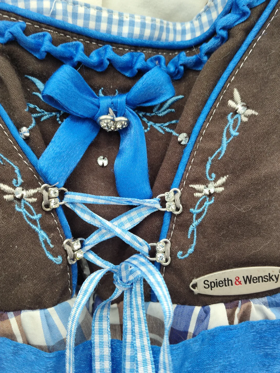 Kindertrachtenkleid Sonstige Baumwolle Gr. 92 | Mini-Trachtenschatz – Bild 4