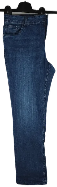 Jeans "The Straight Jeans", mit Zipp und Taschen, blau, Größe 44 – Bild 2